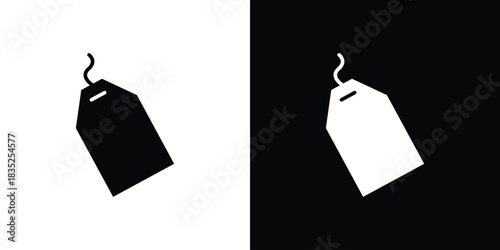 Tag icons pictogram. Vector isolated shape in modern doodle style.