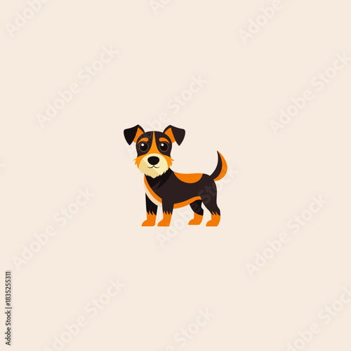 Cooper Dog icon flat vector design.