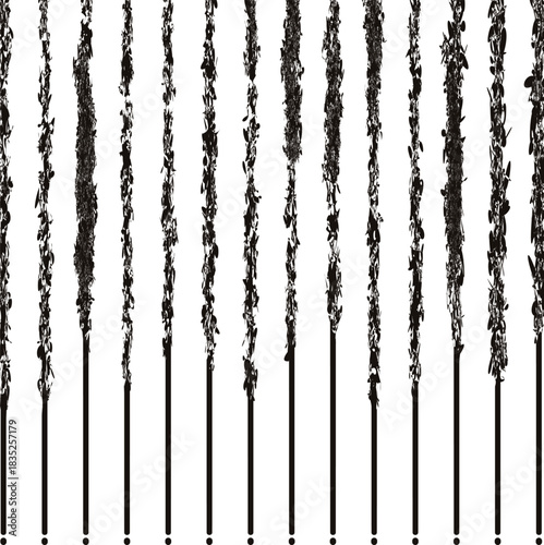 The texture consists of partially vertical noisy stripes and thin lines with dots at the bottom.