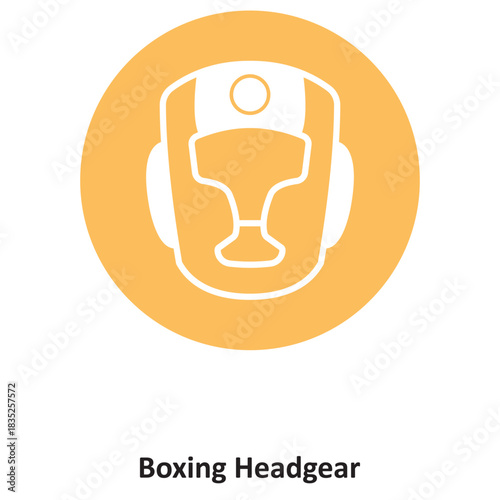 Boxing Headgear Vector icon which can easily modify or edit