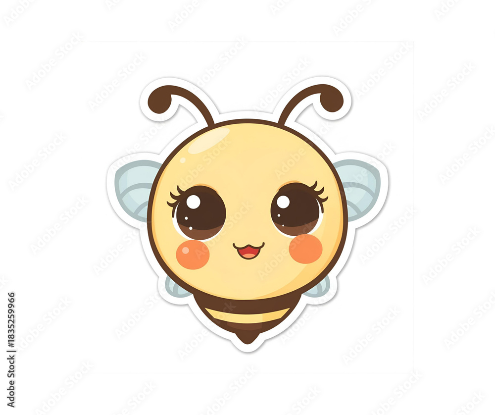 Fototapeta premium Kawaii Cute Bee – Super Adorable