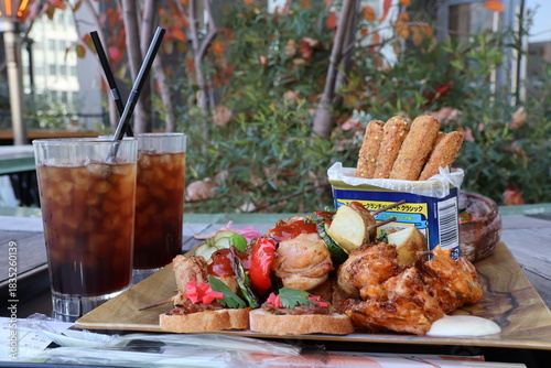 Lunch under the blue sky