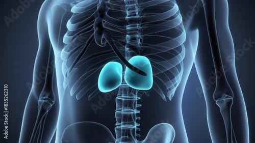 3D Lymph Node Medical Visualization Animation