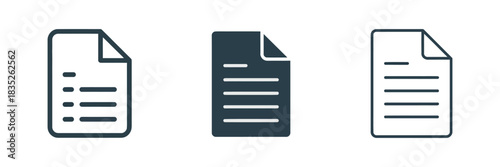 Document Icon Set. Contract Papers, Signed Agreements, Approval Stamps, and Folders Vector