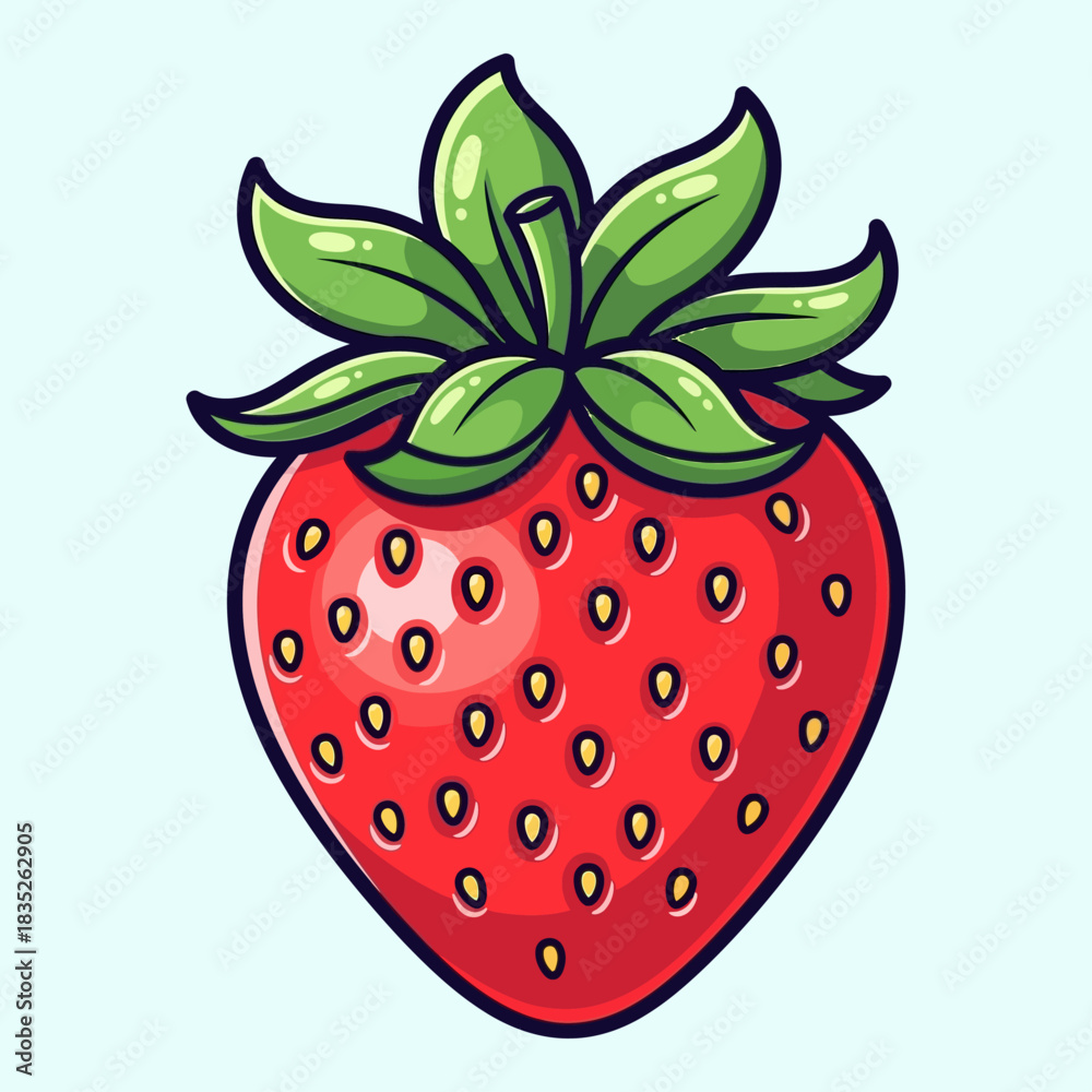 Fototapeta premium strawberry isolated on white