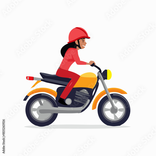 girl on a motorcycle