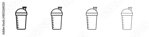 Protein shake icon on white background. Modern simple icon vector illustration.