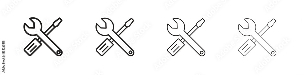 Fototapeta premium Repair icon on white background. Modern simple icon vector illustration.