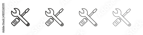 Repair icon on white background. Modern simple icon vector illustration.