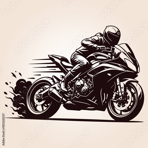 Motorcycle Vector Silhouette, Classic Silhouette Of A Motorcycle, Vintage Cruiser Motorcycle, Vintage Motorcycle Vector Silhouette, Motorcycle Silhouette.