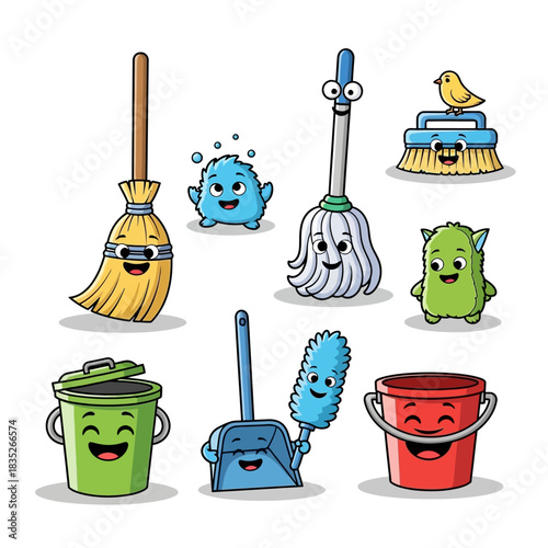 various cleaning tools