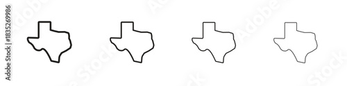 Texas icon on white background. Modern simple icon vector illustration.