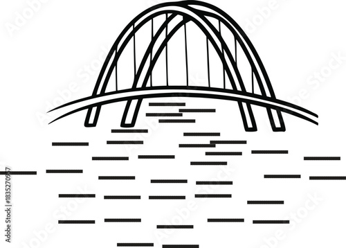 bridge vector illustration