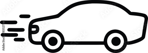 vector illustration of a cartoon car