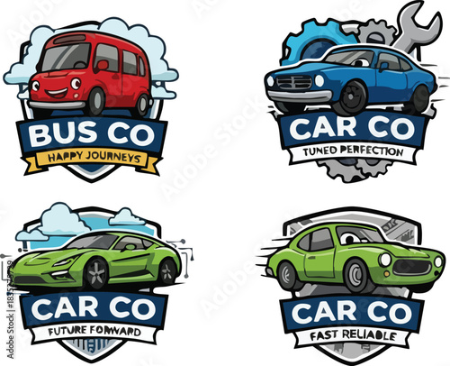 set of car icons