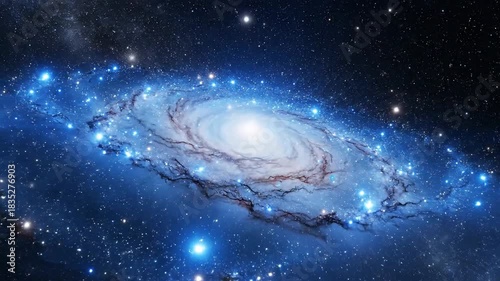A Stunning Spiral Galaxy in Deep Space - Cosmic Beauty and Wonder.