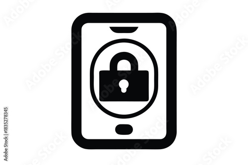 face unlock smartphone vector icon