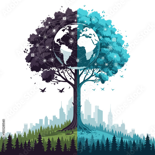 pohon hutan tembok tinggi air ikan wanita hewan tumbuhan kabel menuntai api air