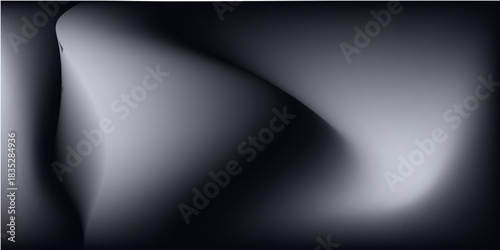 Modern render of illuminated gray colored corridor art modern