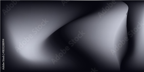 Modern render of illuminated gray colored corridor art modern