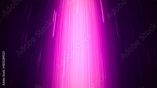 vivid pink vertical lamps cast striking glow across dim performance stage