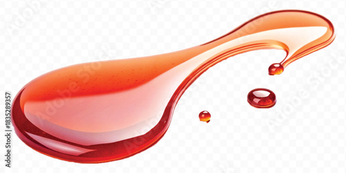 abstract smooth liquid  honey, engine, olive oil and  cooking splashing  in curve style isolated on white background