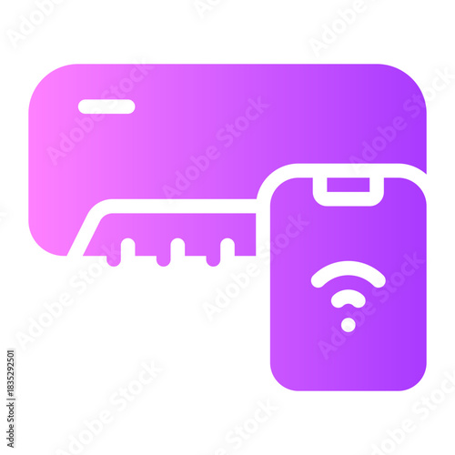 air conditioner gradient icon