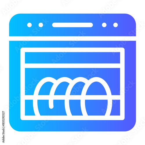dishwasher gradient icon