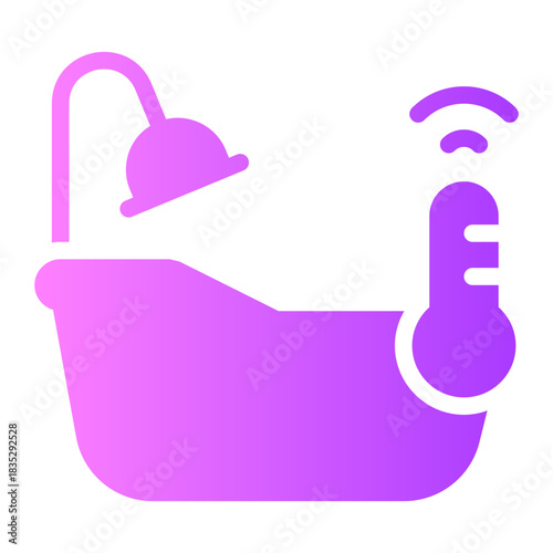 bathtub gradient icon