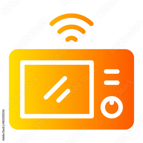 microwave gradient icon