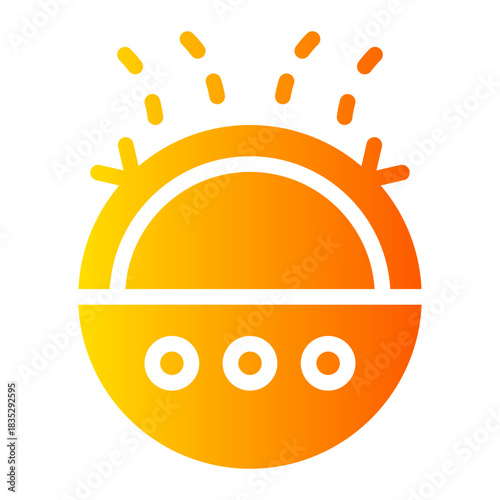 robot vacuum cleaner gradient icon