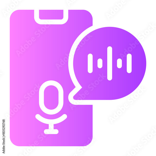 voice assistant gradient icon