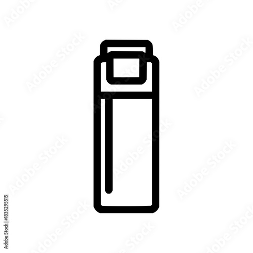 Sleeping bag icon vector illustration, camping equipment and outdoor gear for adventure travel and tourism trip