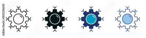 Technology Icon Set Consisting of Multiple Styles Vector Illustration