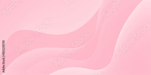 Abstract colorful pink curve background, pink beauty dynamic wallpaper with wave shapes. Template banner background for beauty products, sales, ads, pages, events, web, and others