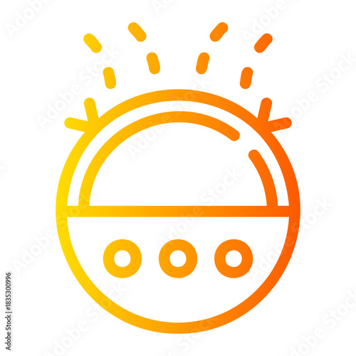 robot vacuum cleaner gradient icon