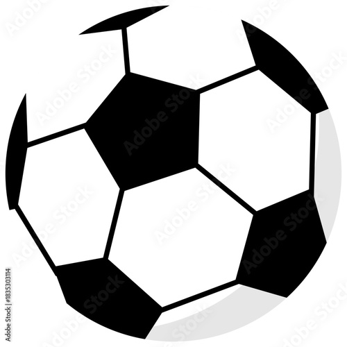 Soccer Ball Illustration. Editable Color Vector