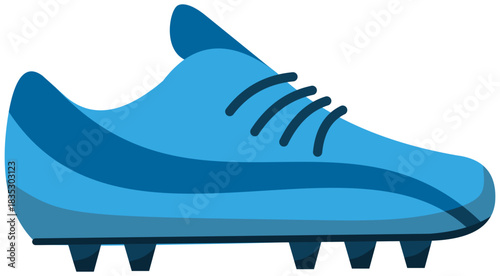 Soccer Shoes Illustration. Editable Color Vector