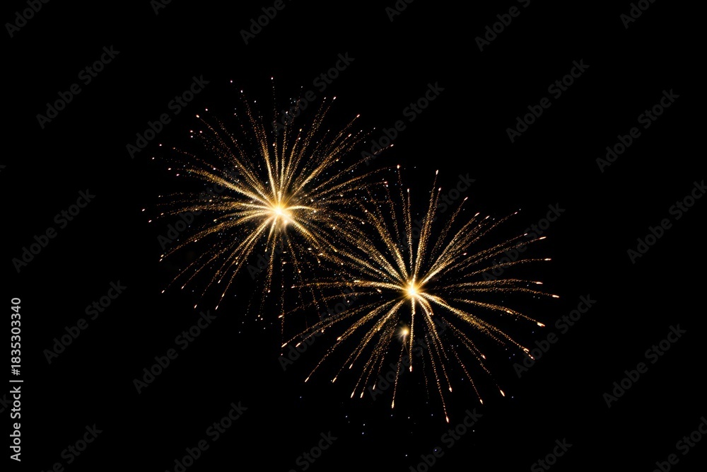Fototapeta premium Firework fireworks outdoors night.