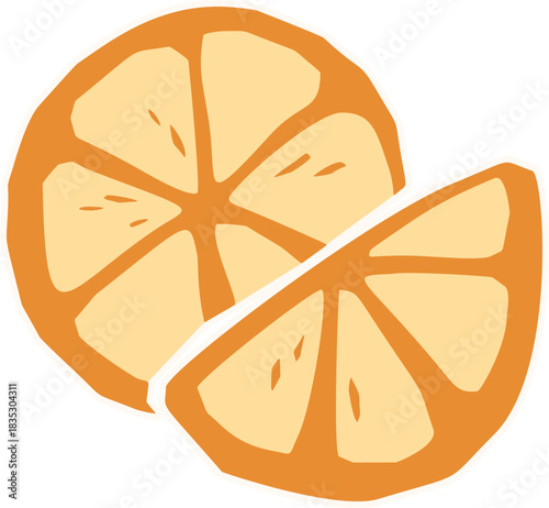 Orange Slices Sticker