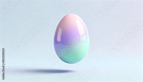 Light pastel Easter egg floating, soft and festive spring scene, perfect for Easter, holiday, seasonal, decoration, family, and lifestyle photography, illustration, or creative projects.
