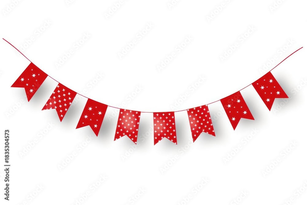 Fototapeta premium New year bunting pattern clothesline celebration.