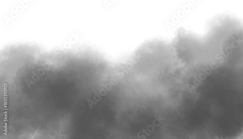 Obraz na plátně Rising Dark Fog Mist Horizon Background