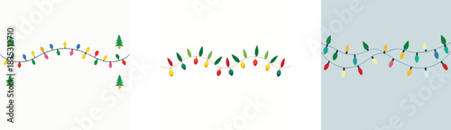 repeating christmas border made of evergreen branc 