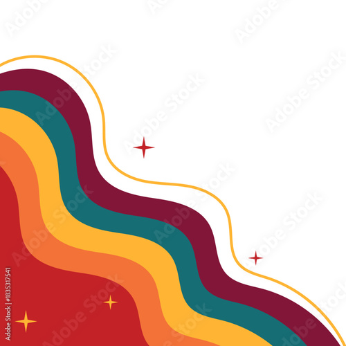 Retro Corner with Line