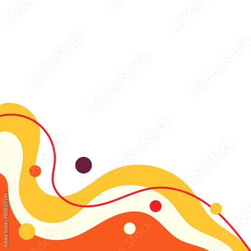 Retro Corner with Line