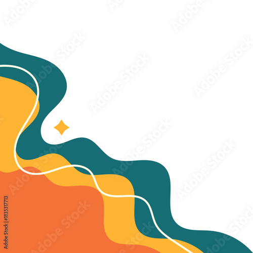 Retro Corner with Line