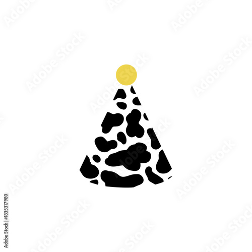 Cow Print Party Hat Icon