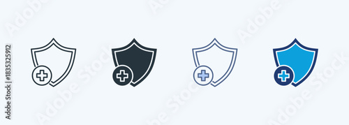 Health Protection Multiple Style Icon Collection