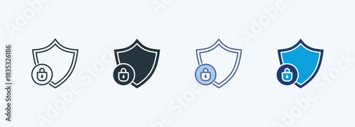 Security Multiple Style Icon Collection